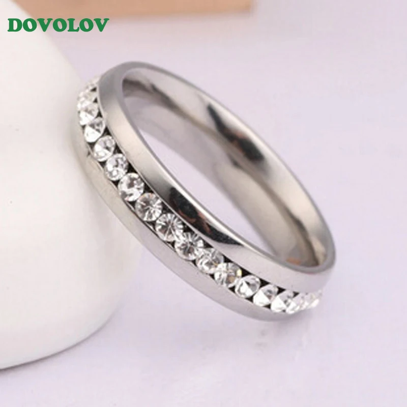 Dovolov Single Row Crystals Wedding Ring For Women Classical Mini Cubic Zirconia Rose Gold Color Rings Jewelry A515
Dovolov Single Row Crystals Wedding Ring For Women Classical Mini Cubic Zirconia Rose Gold Color Rings Jewelry A515
