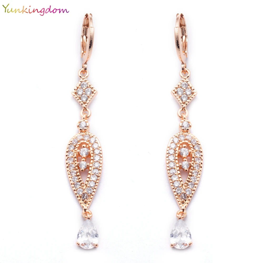 Yunkingdom fashion rose gold color long drop earrings for women oorbellen boucle d'oreille oorbellen voor vrouwen dangle earring
Yunkingdom fashion rose gold color long drop earrings for women oorbellen boucle d'oreille oorbellen voor vrouwen dangle earring