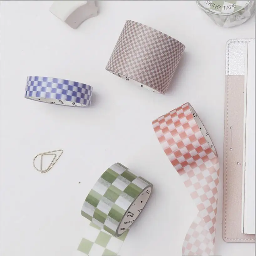 Grid Pattern series Gilding Washi Tape DIY Scrapbooking Sticker Label Pure Color Masking Tape School Office Supply
Grid Pattern series Gilding Washi Tape DIY Scrapbooking Sticker Label Pure Color Masking Tape School Office Supply