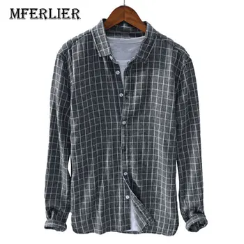 MFERLIER Autumn shirts men Shoulder 41-49cm Long sleeve cotton linen men shirt 2 colors
MFERLIER Autumn shirts men Shoulder 41-49cm Long sleeve cotton linen men shirt 2 colors