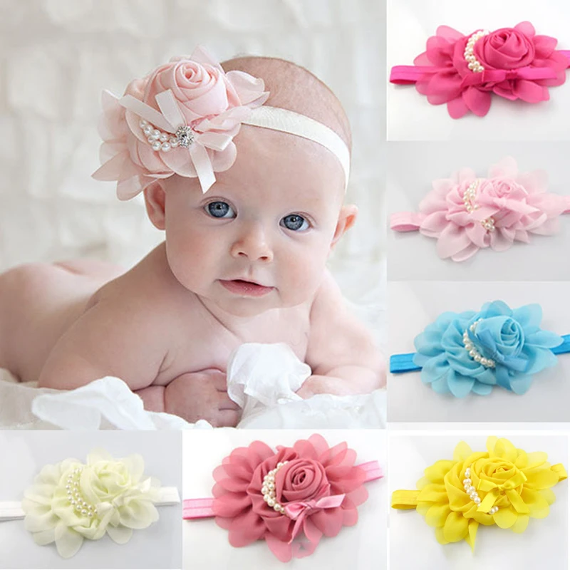Cute Baby Headband Elasticity Pearl Rose Flower Hair Band Chiffon Lace Newborn Girl Ribbon Elasticity Hair Accessories Headwear
Cute Baby Headband Elasticity Pearl Rose Flower Hair Band Chiffon Lace Newborn Girl Ribbon Elasticity Hair Accessories Headwear