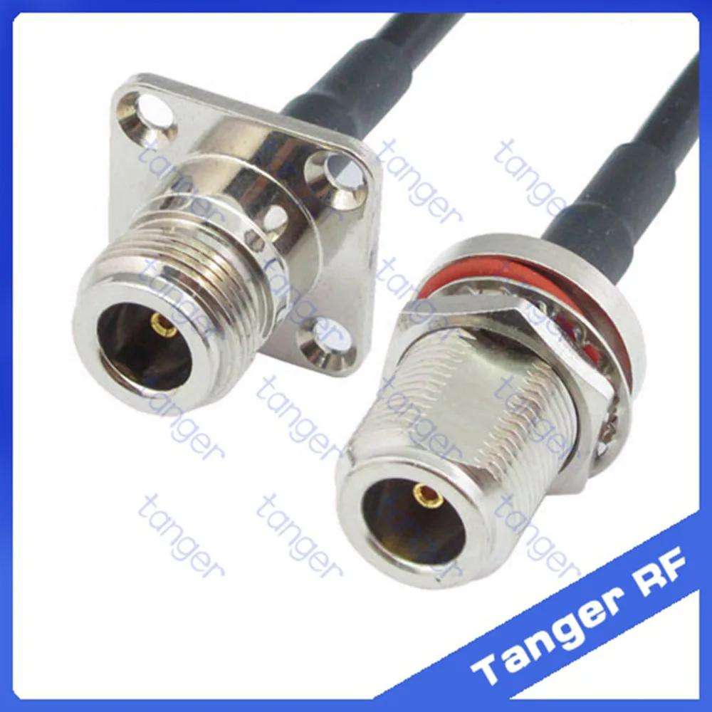 N female jack 4 four hole panel to N female jack waterproof with nut straight RF RG58 Pigtail Jumper Coaxial Cable 20inch 50cm
N female jack 4 four hole panel to N female jack waterproof with nut straight RF RG58 Pigtail Jumper Coaxial Cable 20inch 50cm