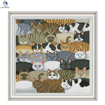 JoySunday Cross Stitch Kits Needlework Set Cats Birds Parrots Cherries Fruit Animal 14CT11CT Cotton Painting Gift Art Discount
JoySunday Cross Stitch Kits Needlework Set Cats Birds Parrots Cherries Fruit Animal 14CT11CT Cotton Painting Gift Art Discount