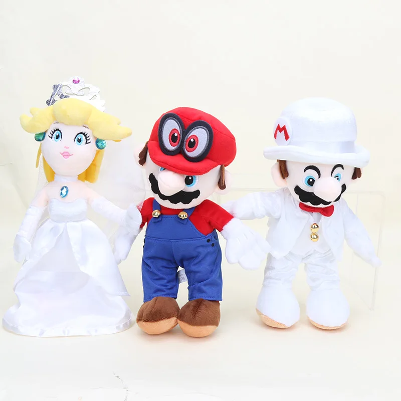 Super Mario Odyssey Cappy mario bros in Wedding Dress Groom Costume Mario Princess Peach Plush Toy Doll kids gift
Super Mario Odyssey Cappy mario bros in Wedding Dress Groom Costume Mario Princess Peach Plush Toy Doll kids gift