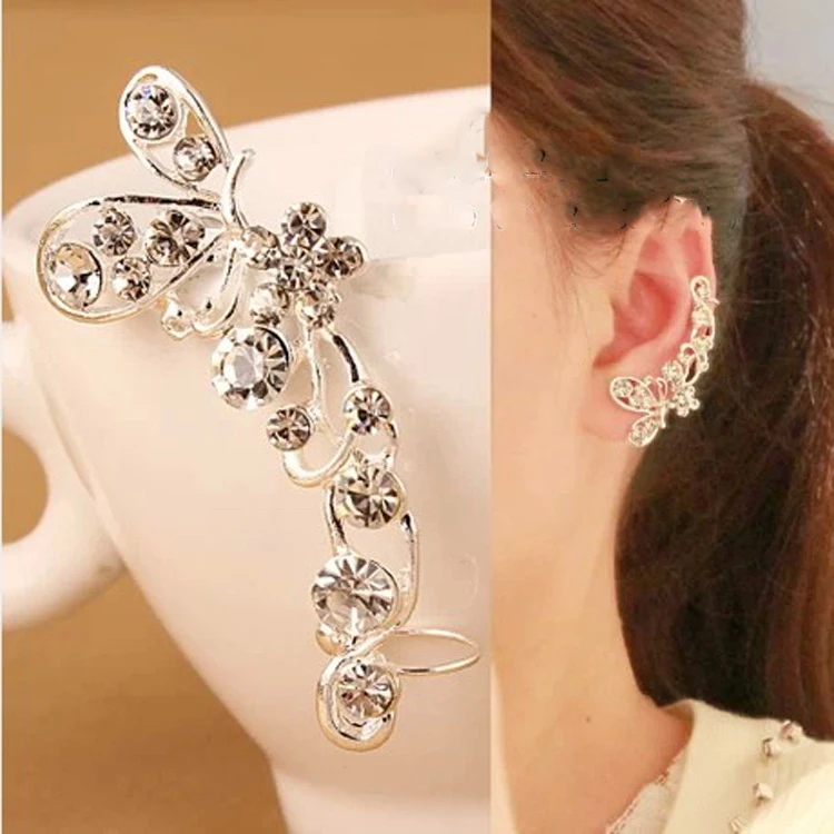 Hot Sale Ear Clip Rhinestone Butterfly No Pierced Spiral Earrings U Shaped Clip Earring Jewelry For Women Accessories
Hot Sale Ear Clip Rhinestone Butterfly No Pierced Spiral Earrings U Shaped Clip Earring Jewelry For Women Accessories