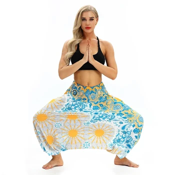 EU Size Yellow Flower Workout Bloomers Womens Pants Lounge Pant Boho Dance High Waist Elastic Lantern Leggings Wide Leg Pants 
EU Size Yellow Flower Workout Bloomers Womens Pants Lounge Pant Boho Dance High Waist Elastic Lantern Leggings Wide Leg Pants