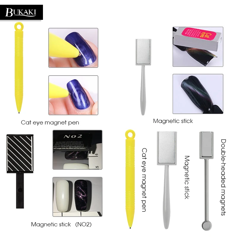 BUKAKI Magic Nail Tool Strong Magnet for Cat's Eye UV Gel Nail Varnish Nail Art Design Manicure 3D Nail DIY Pen Kits
BUKAKI Magic Nail Tool Strong Magnet for Cat's Eye UV Gel Nail Varnish Nail Art Design Manicure 3D Nail DIY Pen Kits