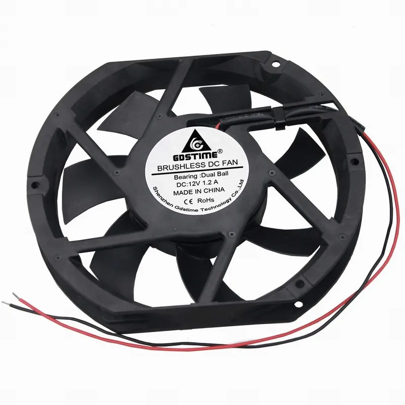 Gdstime 2 шт DC 12V 175mm x 150mm x 25mm двойной шар корпус компьютера охлаждающий вентилятор
Gdstime 2 шт DC 12V 175mm x 150mm x 25mm двойной шар корпус компьютера охлаждающий вентилятор