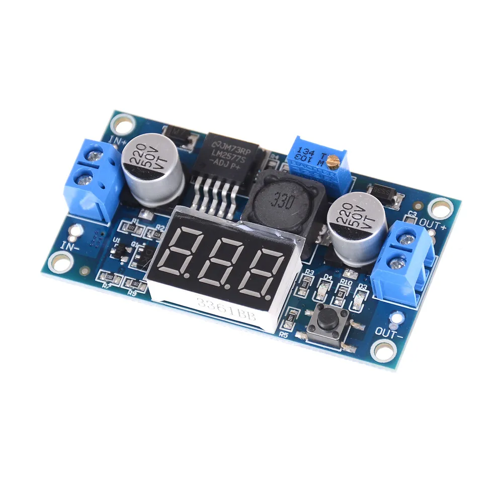 1PC LM2577 Power Module DC-DC Step Up Power Supply Booster Module Adjustable Voltage Converter Replace LM2577 3-digit Display