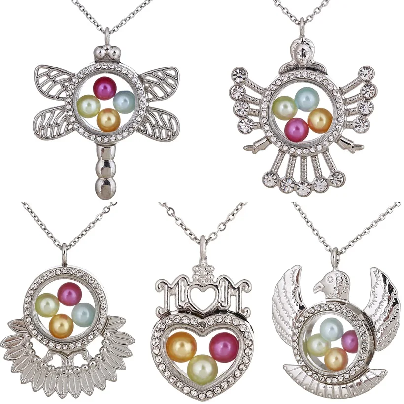 Glass Magnetic Living Memory Locket Pendant Beads Pearl Cage Rhinestone Floating Charms Pendant 20'' Steel Chain Necklace
Glass Magnetic Living Memory Locket Pendant Beads Pearl Cage Rhinestone Floating Charms Pendant 20'' Steel Chain Necklace