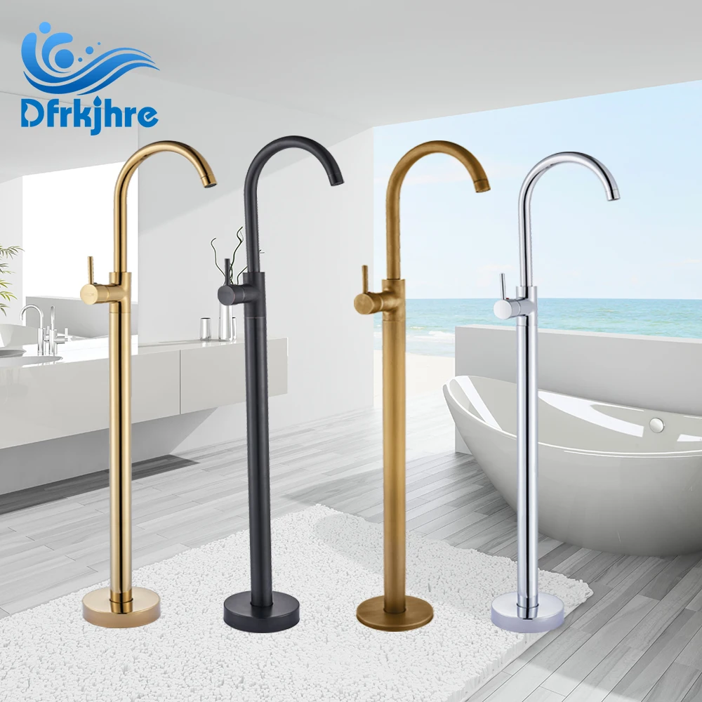 Bathtub Floor Stand Faucet Mixer Single Handle Mixer Tap 360 Rotation Spout With ABS Handshower Bath Mixer Shower
Bathtub Floor Stand Faucet Mixer Single Handle Mixer Tap 360 Rotation Spout With ABS Handshower Bath Mixer Shower