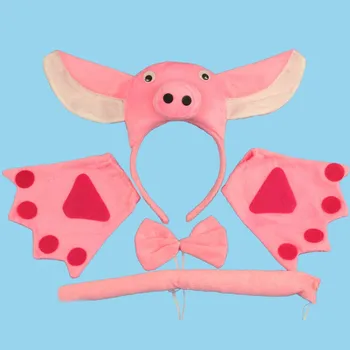 3D Pig Cosplay Animal Ear Headband Tail Tie Paw Headwear Hair Children Prop Party home decor wedding birthday
3D Pig Cosplay Animal Ear Headband Tail Tie Paw Headwear Hair Children Prop Party home decor wedding birthday