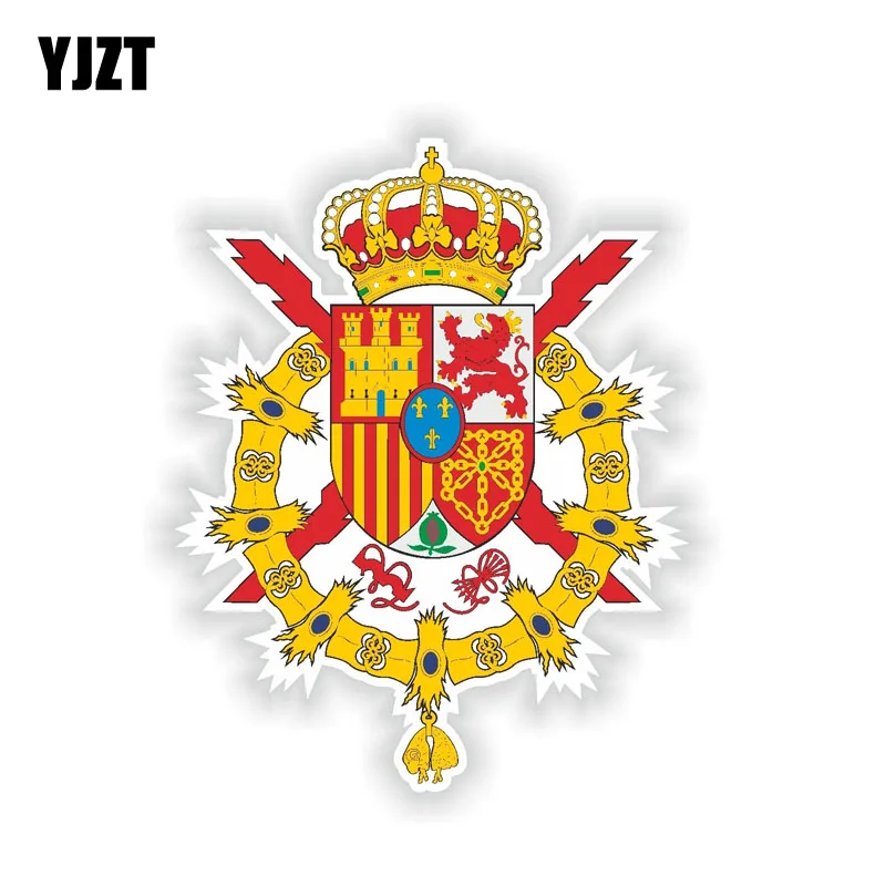 YJZT 10.3CM*14.3CM Funny Spain Coat Of Arms Car Body Car Sticker Creative Decal 6-1933
YJZT 10.3CM*14.3CM Funny Spain Coat Of Arms Car Body Car Sticker Creative Decal 6-1933
