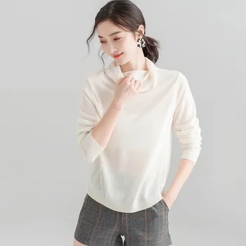 Autumn new solid color sweater female literary loose thin thin bottoming women's casual sweater
Autumn new solid color sweater female literary loose thin thin bottoming women's casual sweater
