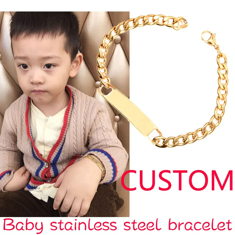 Baby Name Bracelet Personalized Custom Stainless Steel Bracelet Simple Bangle Engraved Name Motto Gold Silver Charm Bracelet
Baby Name Bracelet Personalized Custom Stainless Steel Bracelet Simple Bangle Engraved Name Motto Gold Silver Charm Bracelet