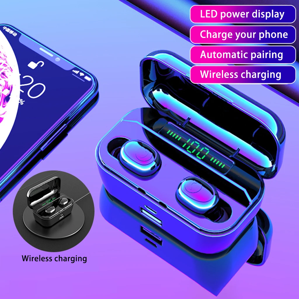 G6S TWS Bluetooth Earphones 8D Stereo Wireless Mini Waterproof Headsets with 3500mAh LED Display Charging Box Wireless Charging
G6S TWS Bluetooth Earphones 8D Stereo Wireless Mini Waterproof Headsets with 3500mAh LED Display Charging Box Wireless Charging