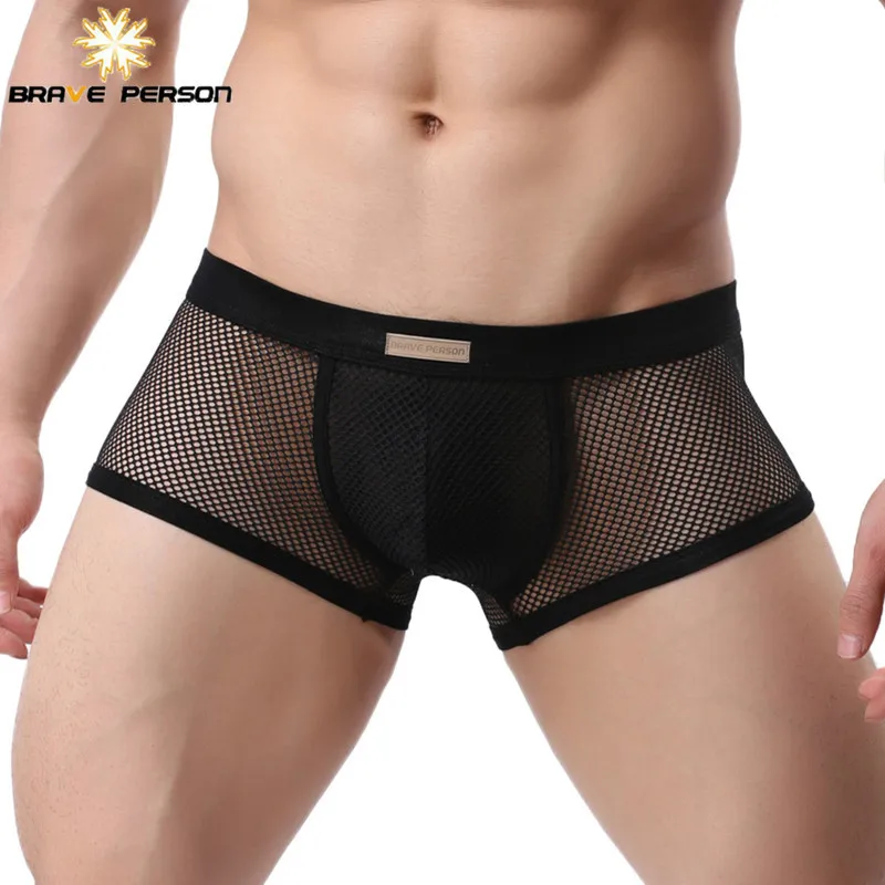 BRAVE PERSON Underwear Men's Boxers Breathable Mesh Hollow Boxer Shorts Sexy Underwear Panties Transparent Men Boxers B1150
BRAVE PERSON Underwear Men's Boxers Breathable Mesh Hollow Boxer Shorts Sexy Underwear Panties Transparent Men Boxers B1150