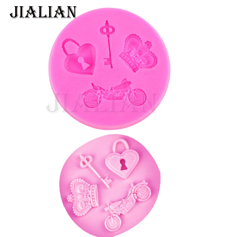 Mini crown motorcycle lock key chocolate cake decoration tools DIY fondant silicone mold Polymer Clay Resin Candy Fimo T0437
Mini crown motorcycle lock key chocolate cake decoration tools DIY fondant silicone mold Polymer Clay Resin Candy Fimo T0437