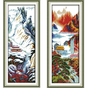 New arrival Four seasons of mountains DMC Counted Chinese Cross Stitch Kits printed Cross-stitch set Embroidery Needlework
New arrival Four seasons of mountains DMC Counted Chinese Cross Stitch Kits printed Cross-stitch set Embroidery Needlework