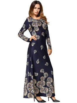 Women's Long Muslim abaya Dresses In The Floor Elegant Fashion Long sleeves Printed dress New Arrival
Women's Long Muslim abaya Dresses In The Floor Elegant Fashion Long sleeves Printed dress New Arrival
