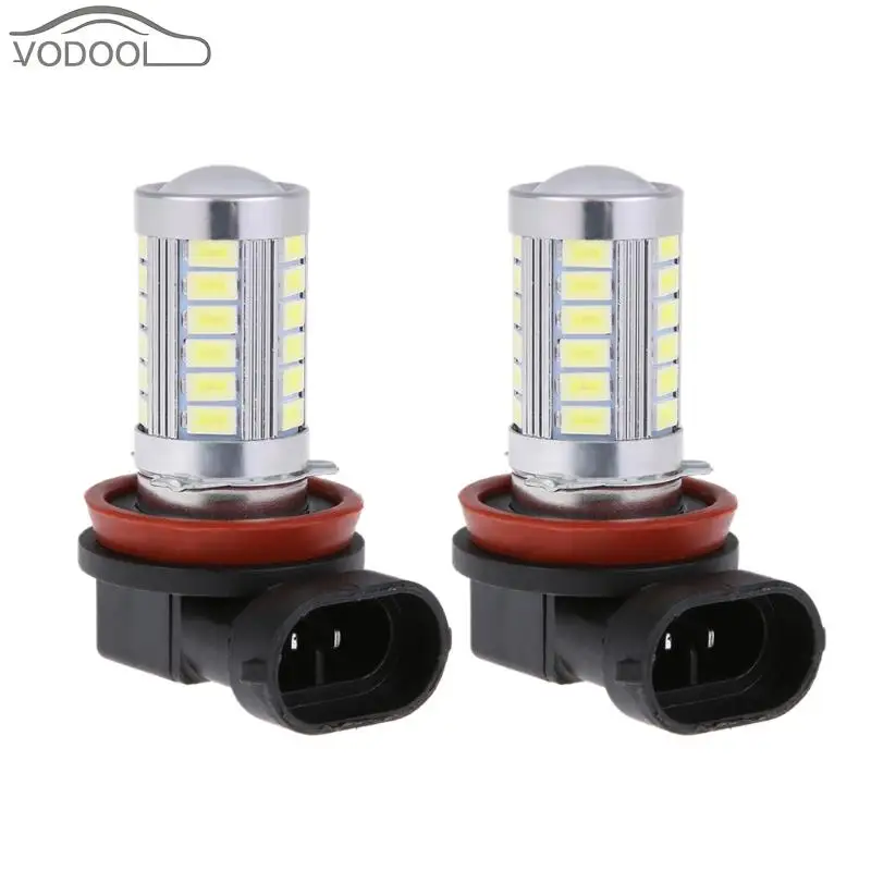 2Pcs 12V H8 5730 33SMD White LED Car Fog Lamp Automobiles Light-emitting Diode DRL Headlamp Headlight Daytime Running Light Bulb 
2Pcs 12V H8 5730 33SMD White LED Car Fog Lamp Automobiles Light-emitting Diode DRL Headlamp Headlight Daytime Running Light Bulb