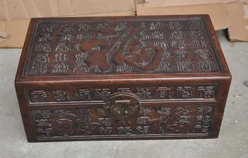 christmas 16"Old China Huanghuali wood Hand-carved Wealth Storage Box boxes container halloween
christmas 16"Old China Huanghuali wood Hand-carved Wealth Storage Box boxes container halloween