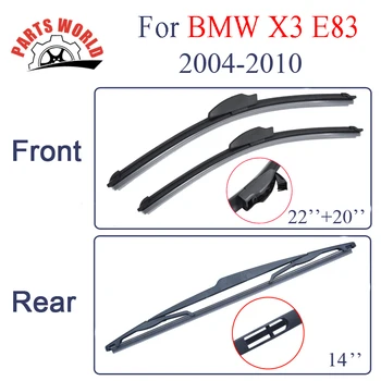 High Quality Front And Rear Wiper Blades For BMW X3 E83 2004 2005 2006 2007 2008 2009 2010 Windscreen Car Accessories
High Quality Front And Rear Wiper Blades For BMW X3 E83 2004 2005 2006 2007 2008 2009 2010 Windscreen Car Accessories