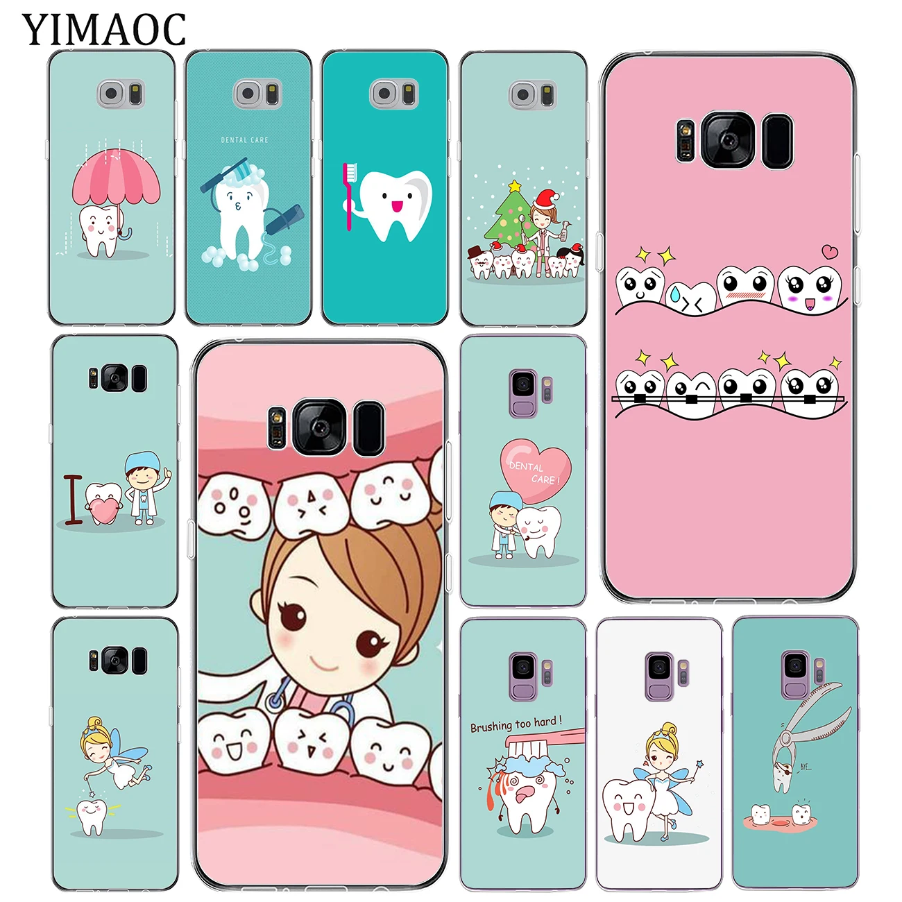 YIMAOC милые зубов Стоматолог зуб LoveClear Мягкий силиконовый чехол для мобильного