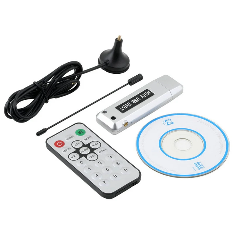 Digital HDTV USB DVB-T TV DAB+FM Radio RTL2832U+R820T Support SDR Tuner Receiver |