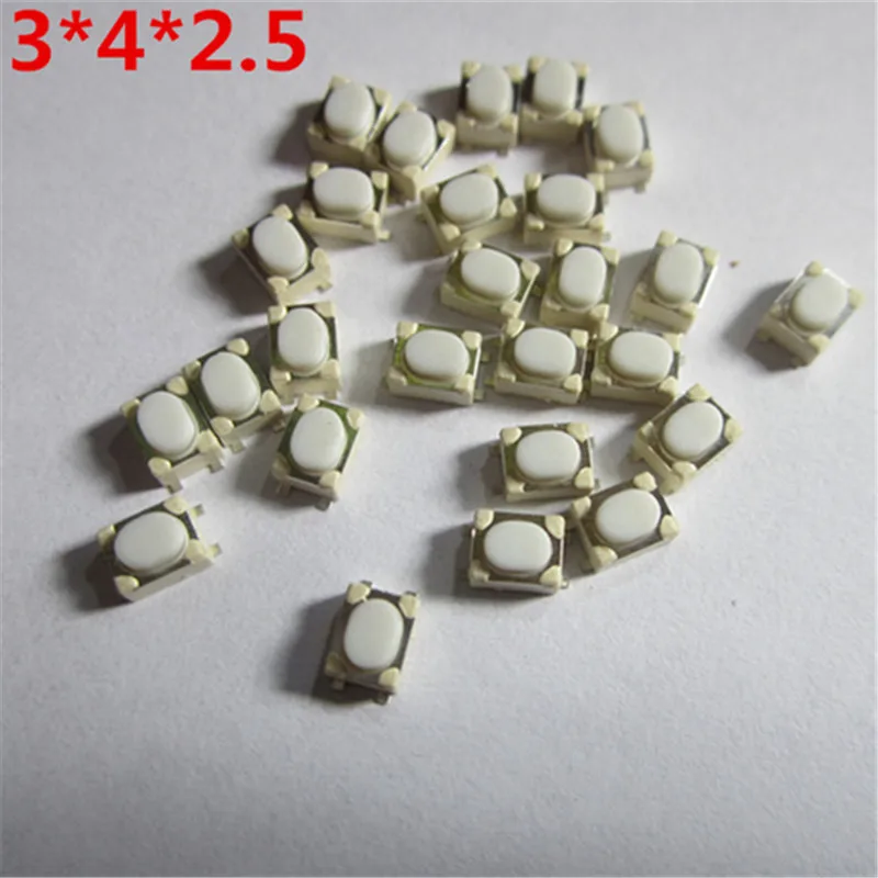 1000pcs/lot for 3*4*2.5 Microswitch Tactile Push Button Car Key Switch Button For Car Flip Remote Key M176
1000pcs/lot for 3*4*2.5 Microswitch Tactile Push Button Car Key Switch Button For Car Flip Remote Key M176