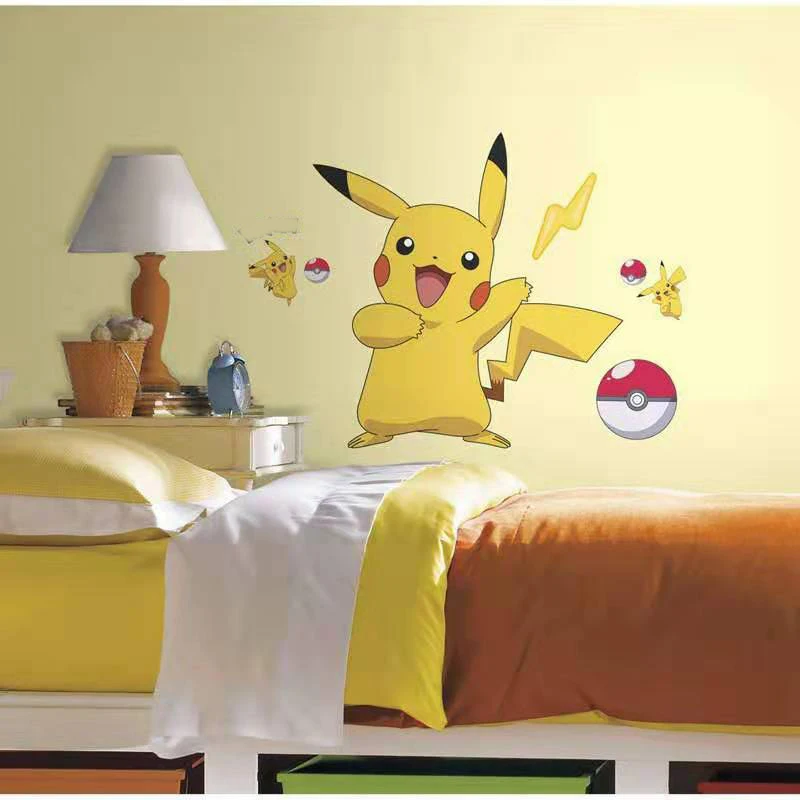 New Pikachu Novelty and lovely wall stickers Cartoon Decoration in Children's Room For Children birthday new Year gift
New Pikachu Novelty and lovely wall stickers Cartoon Decoration in Children's Room For Children birthday new Year gift