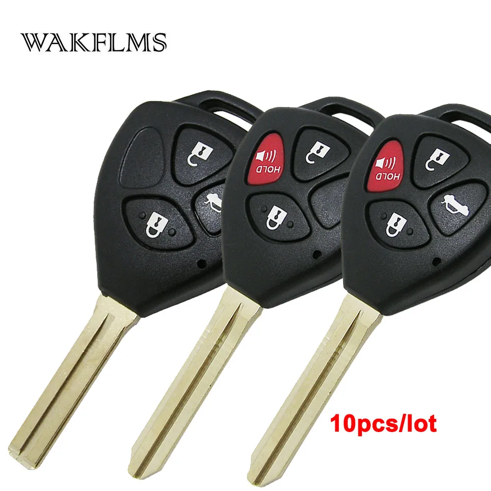 10pcs 3 / 4 Buttons Car Key Shell Fob Remote Shell Keyless Replacement With Red Button For Toyota
10pcs 3 / 4 Buttons Car Key Shell Fob Remote Shell Keyless Replacement With Red Button For Toyota