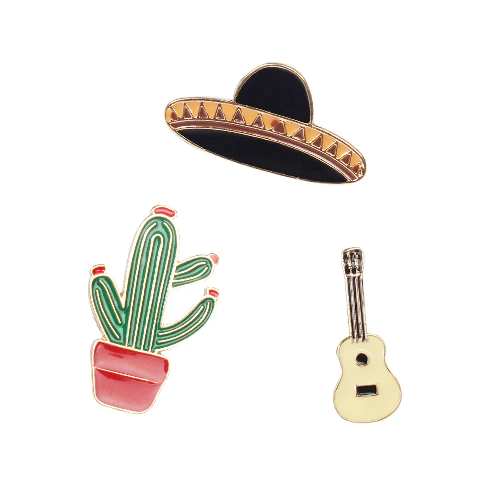 Hot oil drip brooch Potted cactus guitar planet brooch brooches Ms fashion ornaments brooch
Hot oil drip brooch Potted cactus guitar planet brooch brooches Ms fashion ornaments brooch