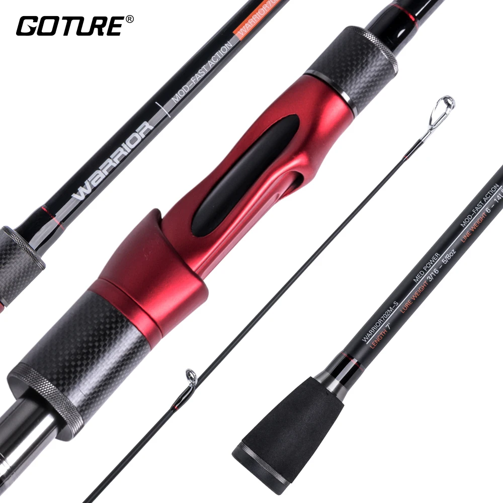 Goture 2.1M Ultralight Casting/Spinning Rod 24T Carbon Fiber Fishing Rod 2-Sections ,M Power for Lure Fishing
Goture 2.1M Ultralight Casting/Spinning Rod 24T Carbon Fiber Fishing Rod 2-Sections ,M Power for Lure Fishing