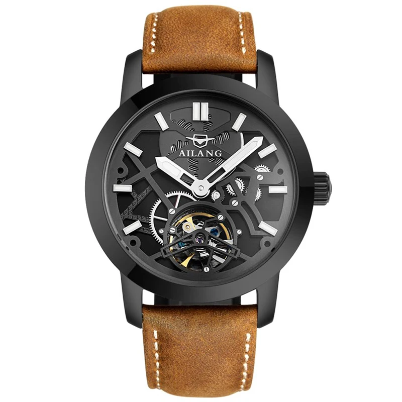 AILANG 6861 Switzerland watches men luxury brand automatic all black multi-function table army black brown relogio masculino
AILANG 6861 Switzerland watches men luxury brand automatic all black multi-function table army black brown relogio masculino