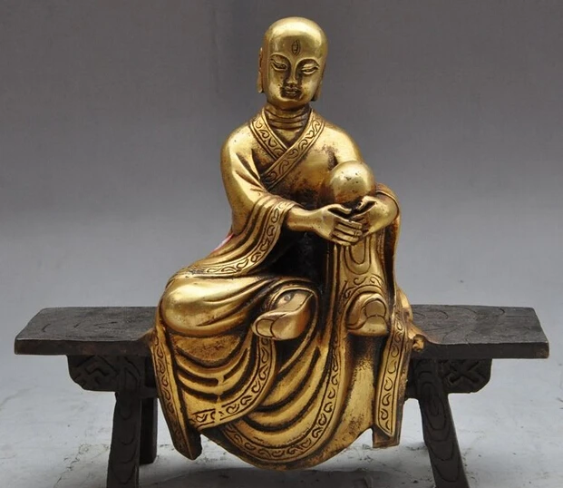 822++8" China buddhism Bronze Seat Ksitigarbha Bodhisattva Hades Leader Buddha Statue
822++8" China buddhism Bronze Seat Ksitigarbha Bodhisattva Hades Leader Buddha Statue
