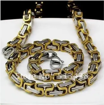 5pcs lot strong men's two tone Stainless Steel 8mm Byzantine chain necelace,21.6'' , birthday ,Thanksgiving ,Christmas gifts
5pcs lot strong men's two tone Stainless Steel 8mm Byzantine chain necelace,21.6'' , birthday ,Thanksgiving ,Christmas gifts