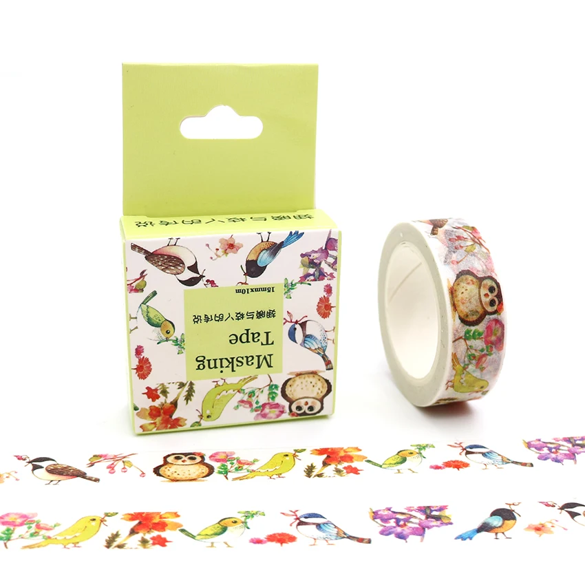 15mm*10m Box Package Wings and Branches Washi Tape Adhesive Stickers Flower Pattern Masking Tape Cheap Price Decorative Tape
15mm*10m Box Package Wings and Branches Washi Tape Adhesive Stickers Flower Pattern Masking Tape Cheap Price Decorative Tape