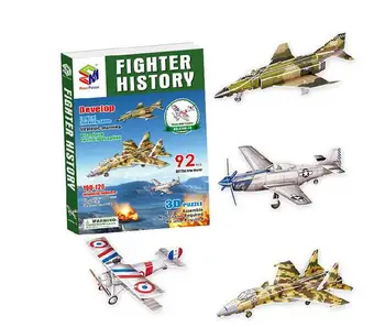 Educational creative fighter history plane aircraft 3D paper jigsaw puzzle develop assemble model children kid gift toy 4pcs/set
Educational creative fighter history plane aircraft 3D paper jigsaw puzzle develop assemble model children kid gift toy 4pcs/set