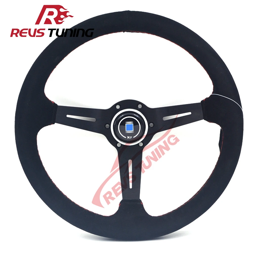 350mm 14'' Deep Corn Black Aluminum Red Stitching Suede ND Racing Rally Steering Wheel
350mm 14'' Deep Corn Black Aluminum Red Stitching Suede ND Racing Rally Steering Wheel