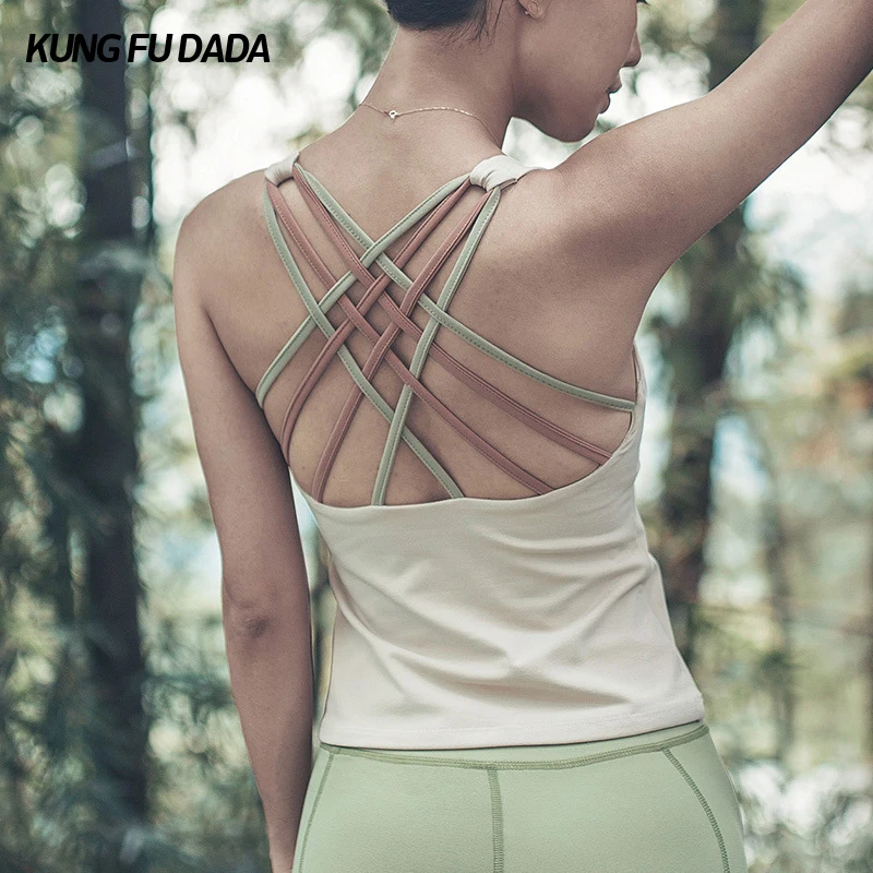 KFDD Soft Sleeveless Sport Top Fitness Women Sexy Backless Strappy Running Vest Breathable Workout Yoga Shirt Fitness Tanks
KFDD Soft Sleeveless Sport Top Fitness Women Sexy Backless Strappy Running Vest Breathable Workout Yoga Shirt Fitness Tanks