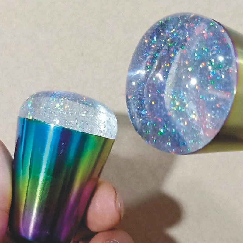 2Pcs Silicone Soft Stamper Scraper Polish Image Stamp (Holographic) Nail Art Stamper & Scraper Rainbow Handle Nail Stamping ,HG6
2Pcs Silicone Soft Stamper Scraper Polish Image Stamp (Holographic) Nail Art Stamper & Scraper Rainbow Handle Nail Stamping ,HG6
