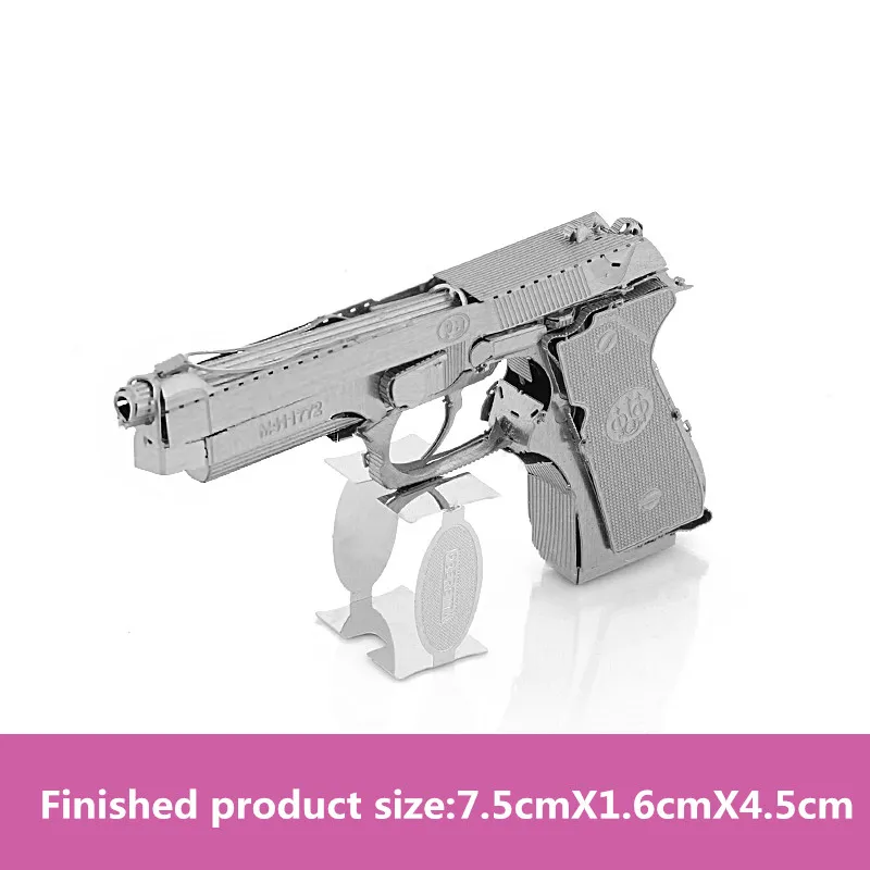 Stereoscopic Metal Assembling By Hand 3D Toy Gun Military Model DIY Jigsaw Puzzle Children's Day Gifts for Boy Friend
Stereoscopic Metal Assembling By Hand 3D Toy Gun Military Model DIY Jigsaw Puzzle Children's Day Gifts for Boy Friend