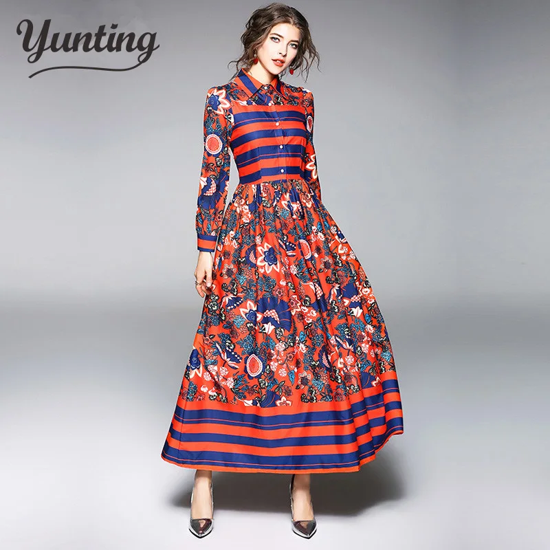 Runway Dresses 2018 Women High Quality Long Sleeve Casual Party Dresses Luxury Designer Long Maxi Dress Vestidos Robe Femme
Runway Dresses 2018 Women High Quality Long Sleeve Casual Party Dresses Luxury Designer Long Maxi Dress Vestidos Robe Femme