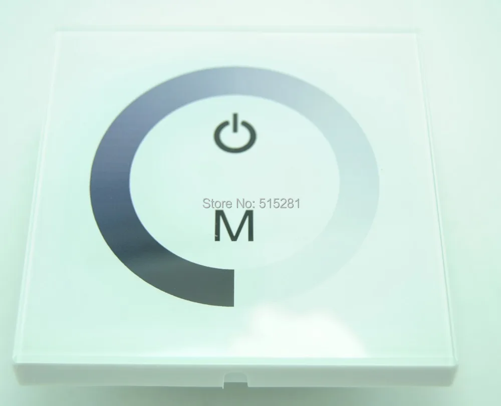 1Channel Single Color LED Touch Panel Controller Dimmer TM06 Wall Switch Ring DC12V-24V 8A/CH Plastic
1Channel Single Color LED Touch Panel Controller Dimmer TM06 Wall Switch Ring DC12V-24V 8A/CH Plastic