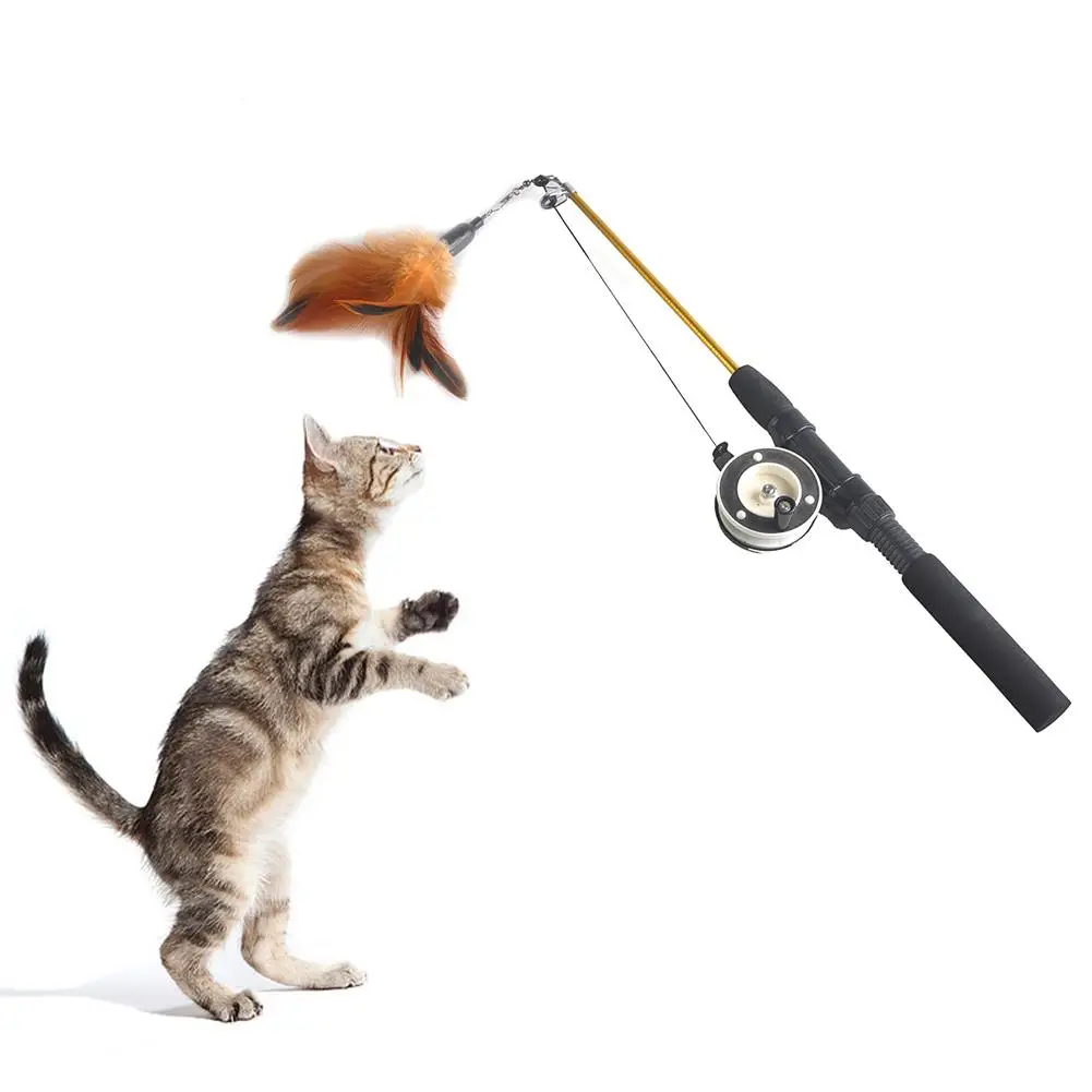 Cat Toys Soft Colors Cat Feather Bell Rod Toy For Cat Kitten Funny Playing Interactive Toy Pet Retractable Cat Teasing Game Toy
Cat Toys Soft Colors Cat Feather Bell Rod Toy For Cat Kitten Funny Playing Interactive Toy Pet Retractable Cat Teasing Game Toy