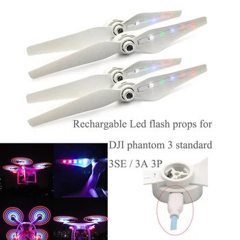 2 Pairs 9450 Propellers CW CCW Blades Rechargeable LED Light Flash Props for DJI Phantom 3 Standard Advanced Professional SE
2 Pairs 9450 Propellers CW CCW Blades Rechargeable LED Light Flash Props for DJI Phantom 3 Standard Advanced Professional SE