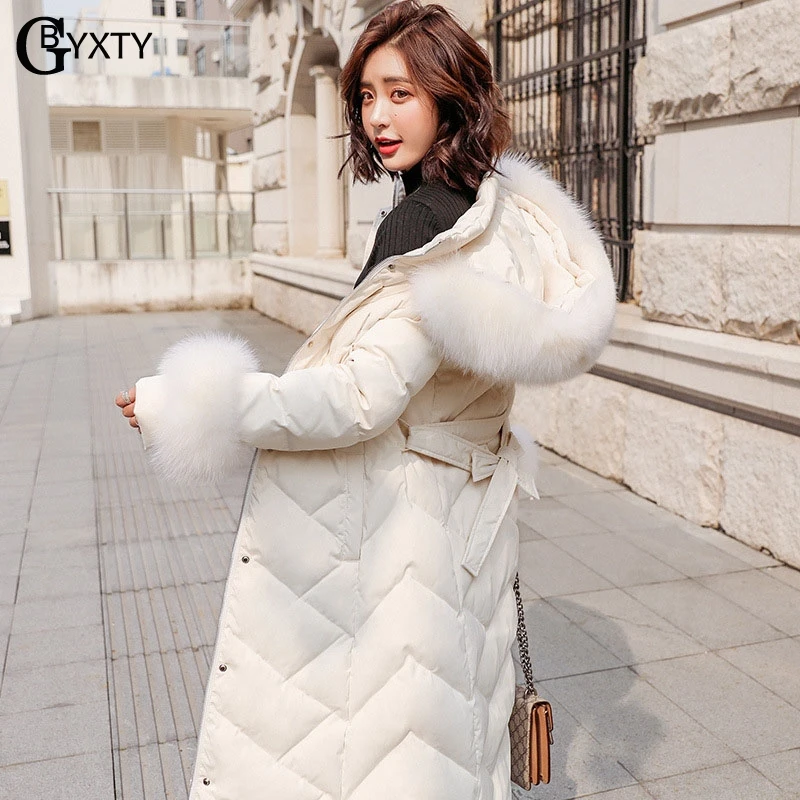 GBYXTY cazadoras de mujer Real Fox Fur Collar Long Duck Jacket 2019 Winter Women Slim Hooded Sashes Feather Puffer Coats ZA1556
GBYXTY cazadoras de mujer Real Fox Fur Collar Long Duck Jacket 2019 Winter Women Slim Hooded Sashes Feather Puffer Coats ZA1556