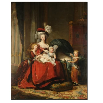 Canvas Art Print Marie Antoinette de Lorraine Habsbourg reine de France et ses enfants World Famous Painting For Home Decor
Canvas Art Print Marie Antoinette de Lorraine Habsbourg reine de France et ses enfants World Famous Painting For Home Decor