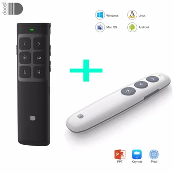 2pcs Doosl Wireless Presenter Air Mouse, 2.4GHz Powerpoint Clicker Presentation RF Remote Control USB Rechargeable Pen
2pcs Doosl Wireless Presenter Air Mouse, 2.4GHz Powerpoint Clicker Presentation RF Remote Control USB Rechargeable Pen